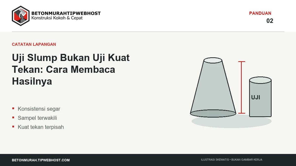 Ilustrasi Uji Slump Bukan Uji Kuat Tekan: Cara Membaca Hasilnya berlogo Beton Murah Tipwebhost