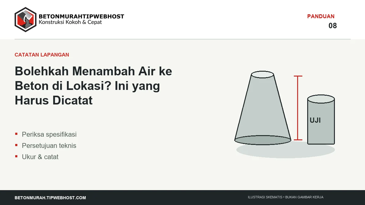 Ilustrasi Bolehkah Menambah Air ke Beton di Lokasi? Ini yang Harus Dicatat berlogo Beton Murah Tipwebhost