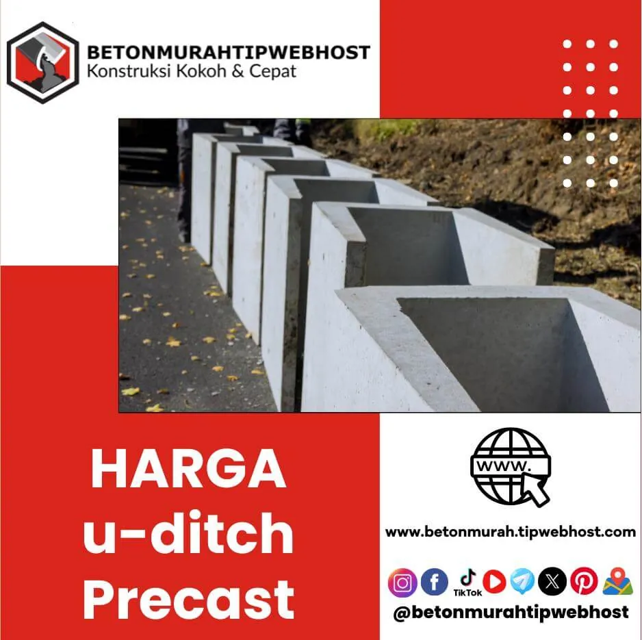U-ditch beton precast